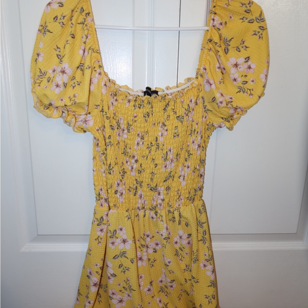 Streetwear Society Yellow Floral Romper